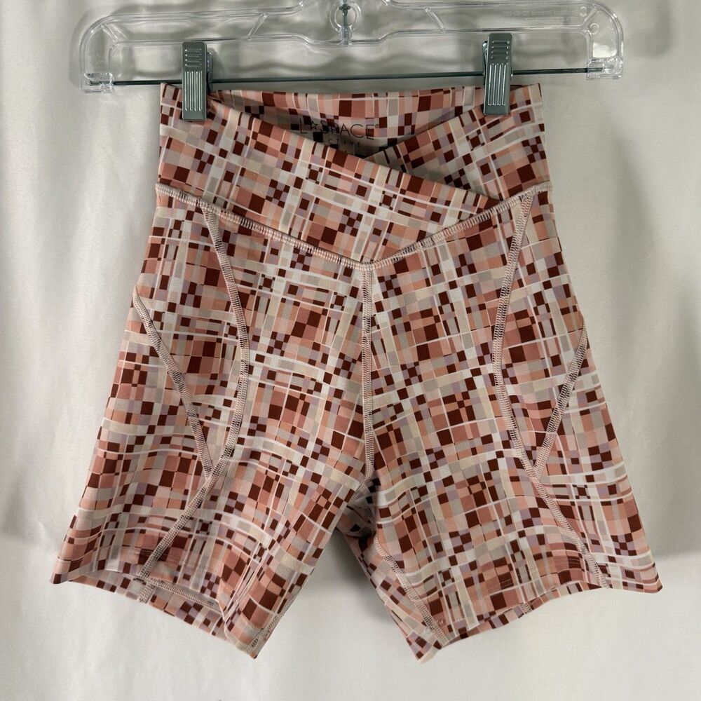 L Space Active Shorts Women's Small Geometric Print Elastic Waist Pull On